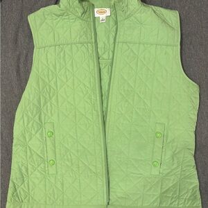 Talbots Light Green Quilted Outerwear